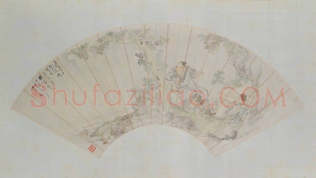 沙馥饮酒图扇页 | 故宫绘画藏品