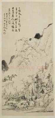 程邃山水图轴 | 故宫绘画藏品