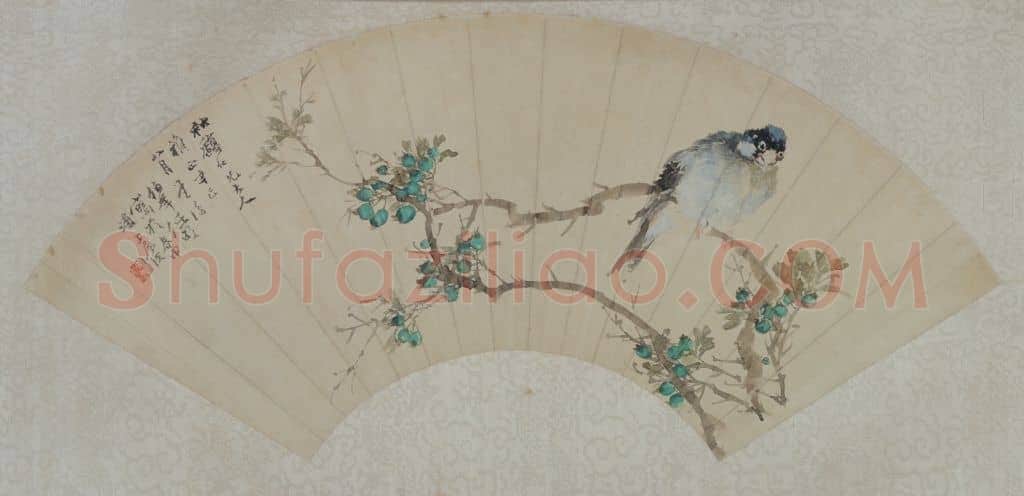 任颐花鸟图扇页 | 故宫绘画藏品