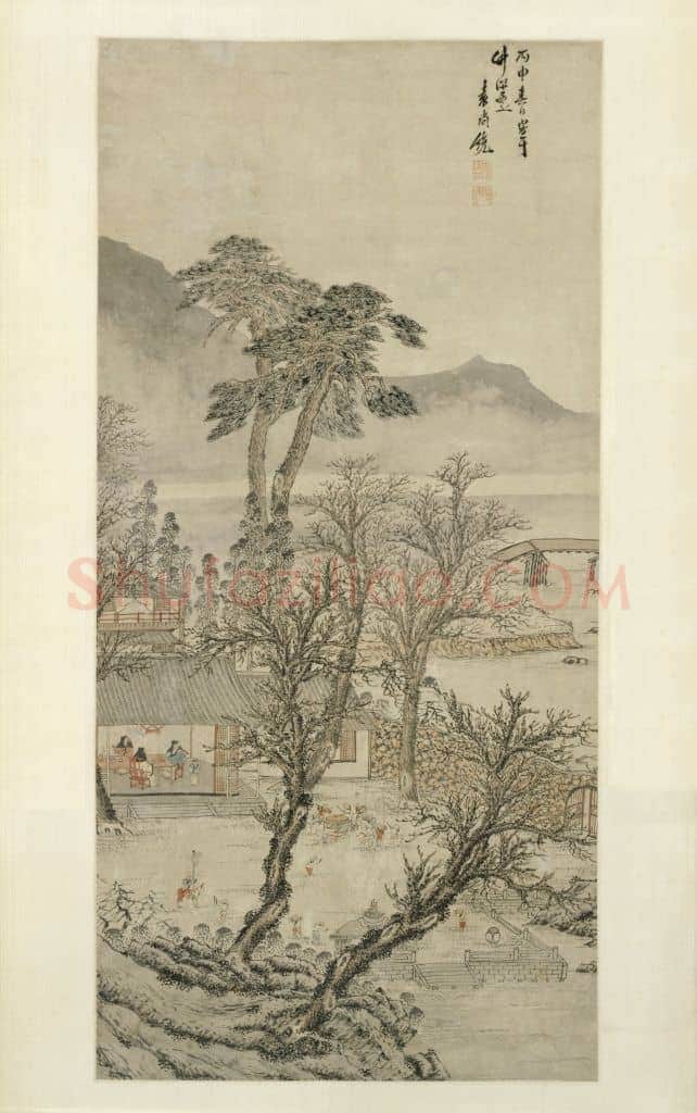 袁尚统岁朝图轴 | 故宫绘画藏品