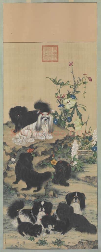 九犬图轴 | 故宫绘画藏品