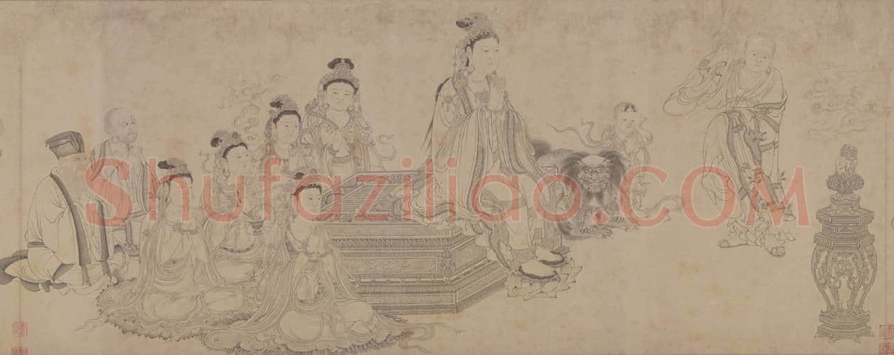 李公麟维摩演教图卷（传） | 故宫绘画藏品