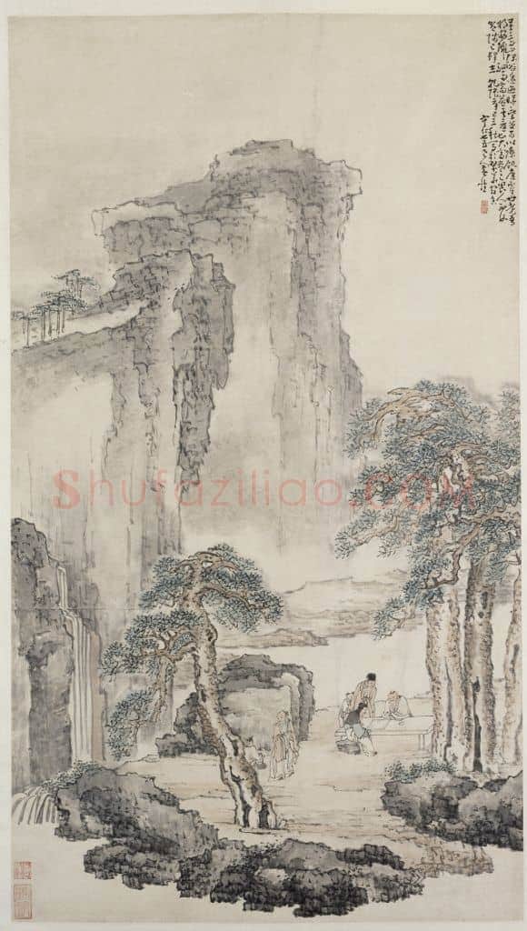 黄慎商山四皓图轴 | 故宫绘画藏品