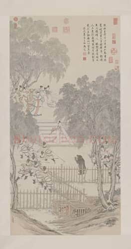 金廷标《婕妤挡熊图》轴 | 故宫绘画藏品