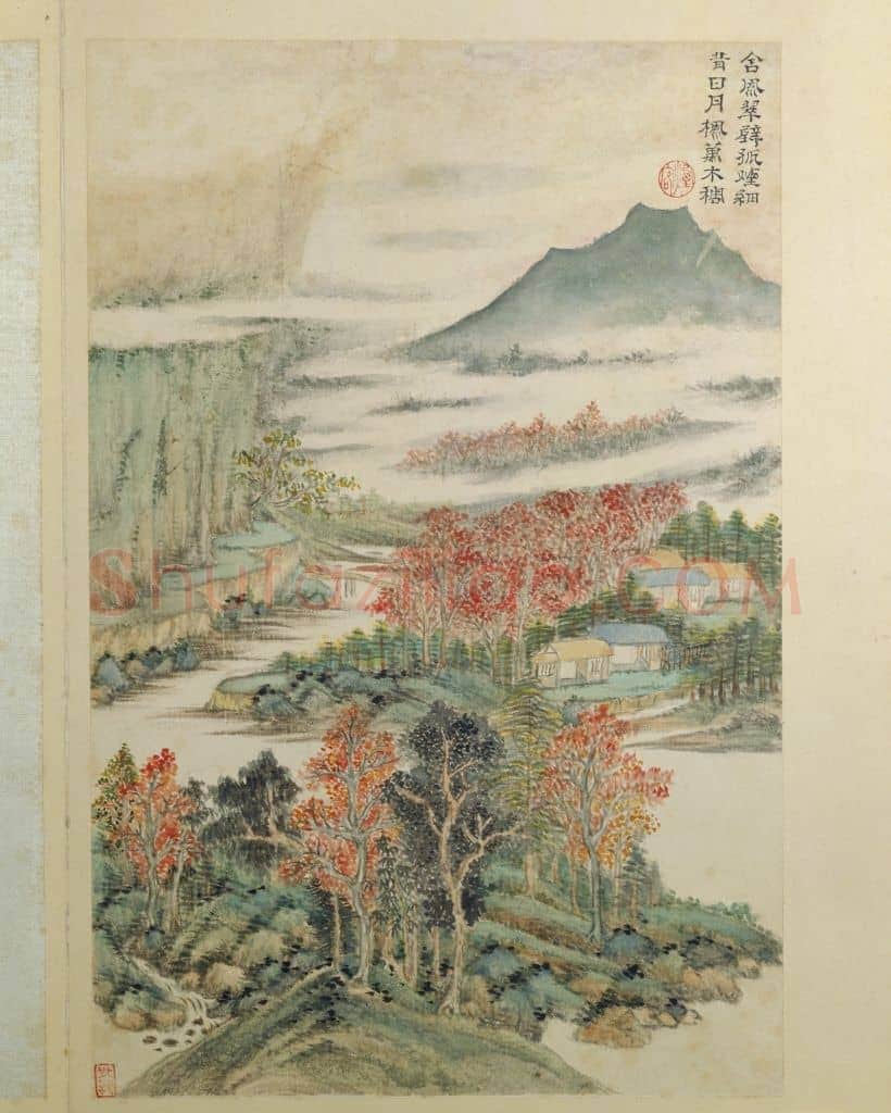 王时敏杜甫诗意图册 | 故宫绘画藏品