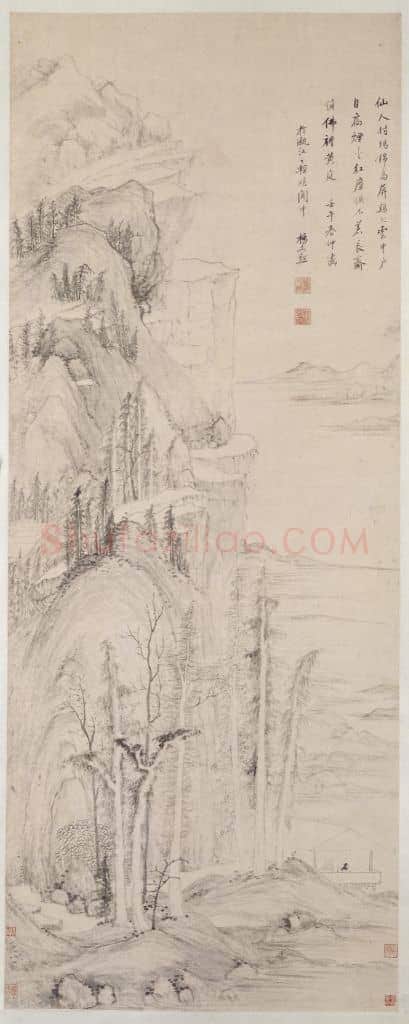 杨文骢仙人村坞图轴 | 故宫绘画藏品