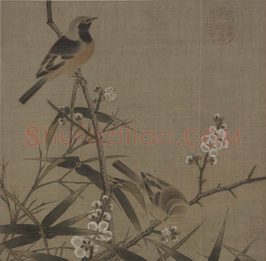 梅竹双鹊图页 | 故宫绘画藏品