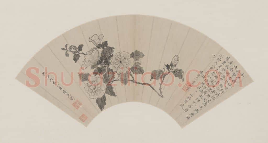 张若霭花卉图扇页 | 故宫绘画藏品
