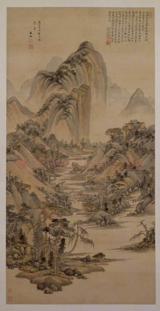 王鉴仿大痴山水图轴 | 故宫绘画藏品