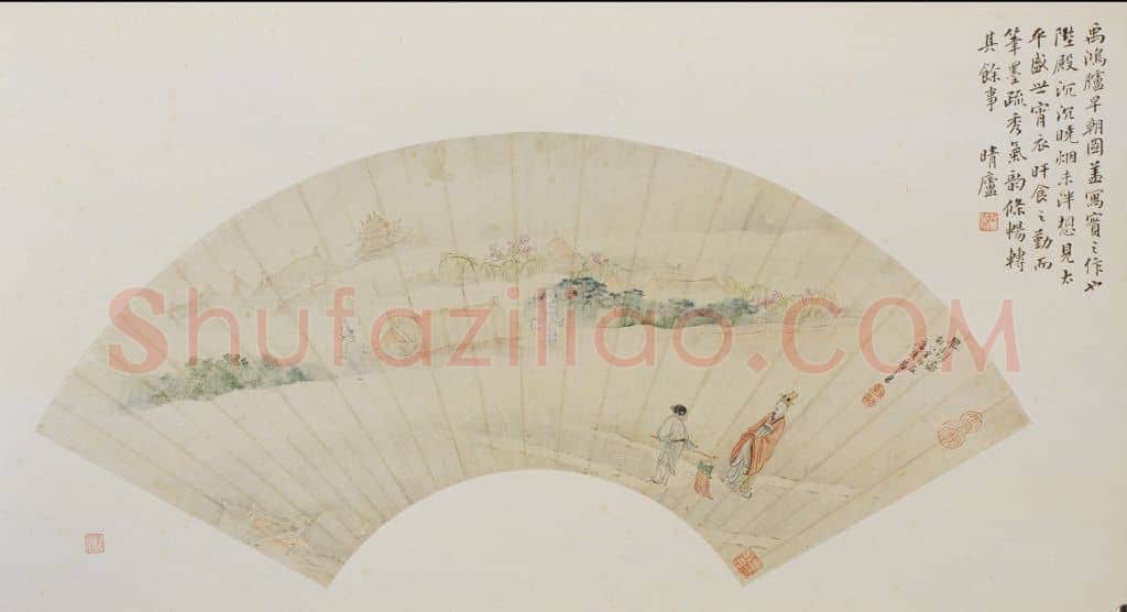 禹之鼎早朝图扇页 | 故宫绘画藏品