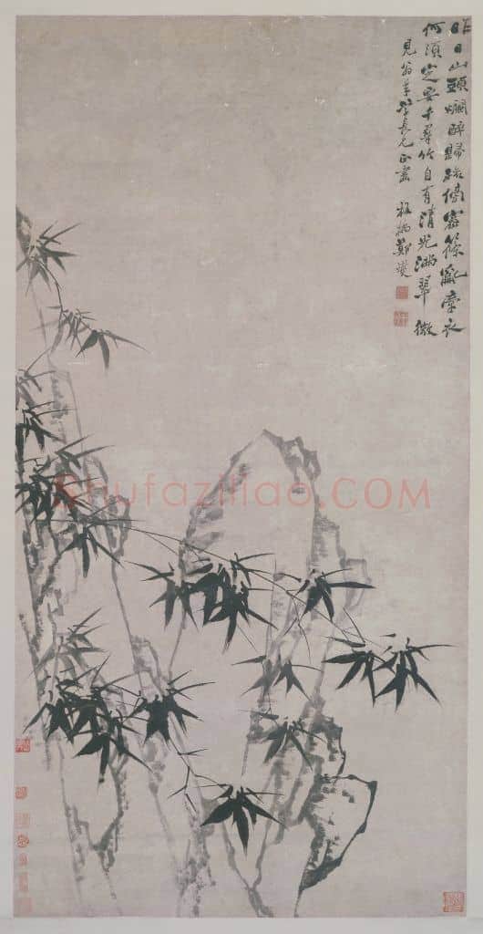郑燮墨笔竹石图轴 | 故宫绘画藏品