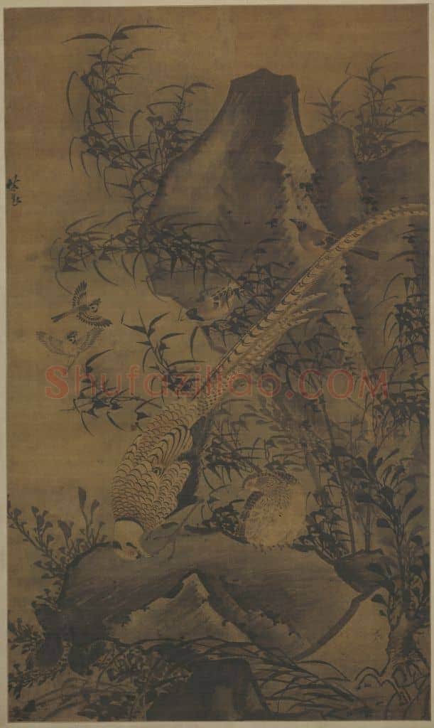 林良锦鸡图轴 | 故宫绘画藏品