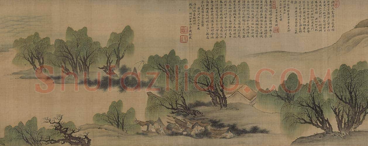 樊圻柳村渔乐图卷 | 故宫绘画藏品