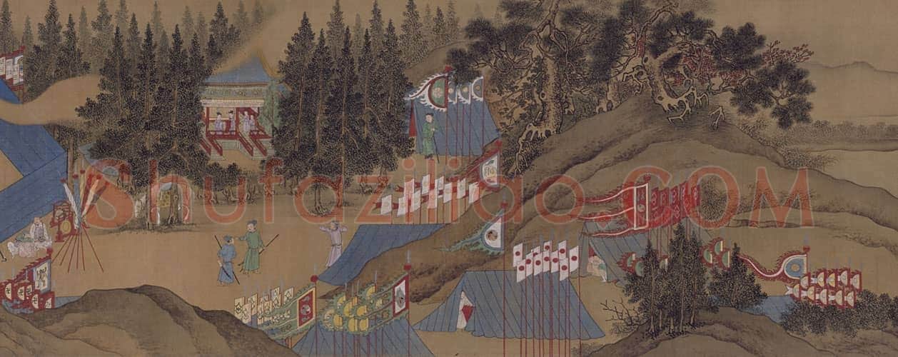 仇英临萧照中兴瑞应图卷 | 故宫绘画藏品