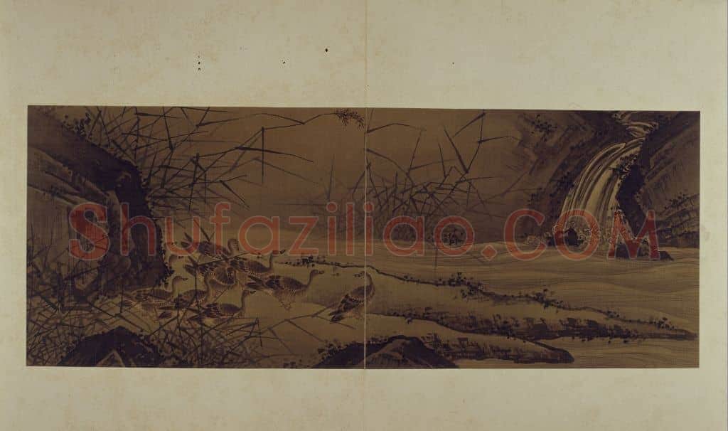 古琴曲《秋鸿》图谱册 | 故宫绘画藏品