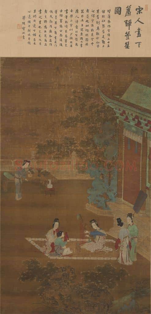 仇珠女乐图轴 | 故宫绘画藏品