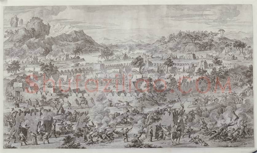 郎世宁等《平定西域战图》册 | 故宫绘画藏品