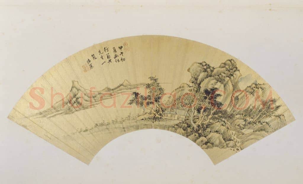 吴伟业山水图扇页 | 故宫绘画藏品