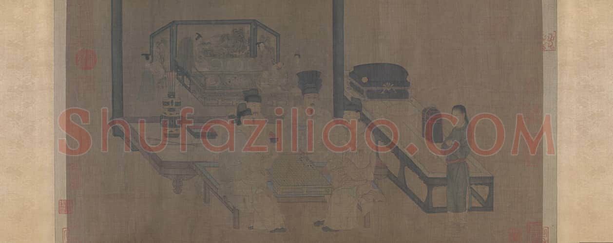 周文矩重屏会棋图卷 | 故宫绘画藏品
