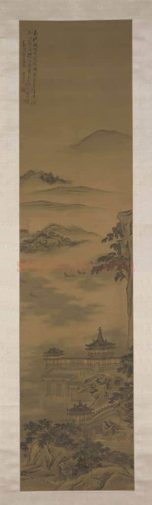 李寅仿郭忠恕山水楼阁图轴 | 故宫绘画藏品