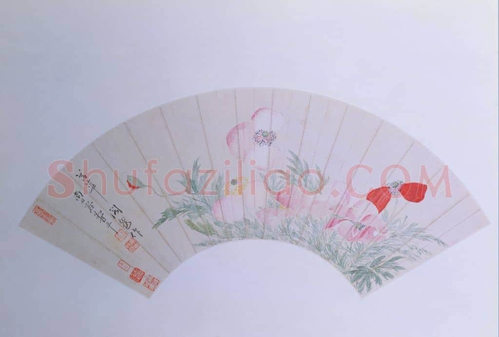 恽寿平罂粟花图扇页 | 故宫绘画藏品