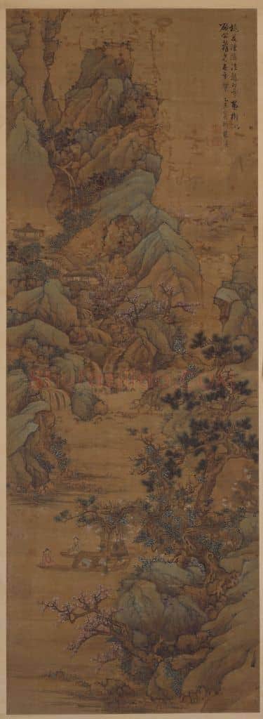 蓝瑛桃花渔隐图轴 | 故宫绘画藏品