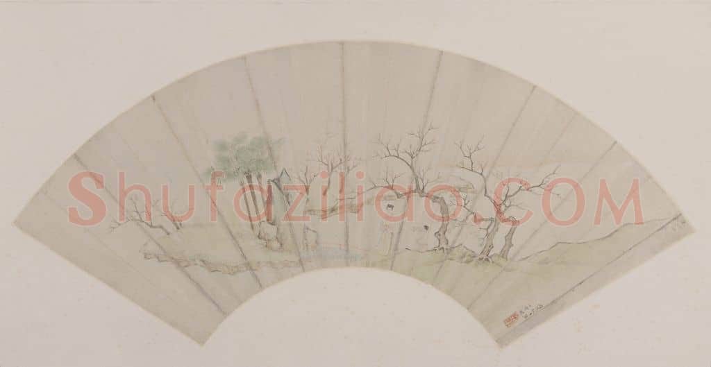 丁云鹏春游图扇页 | 故宫绘画藏品