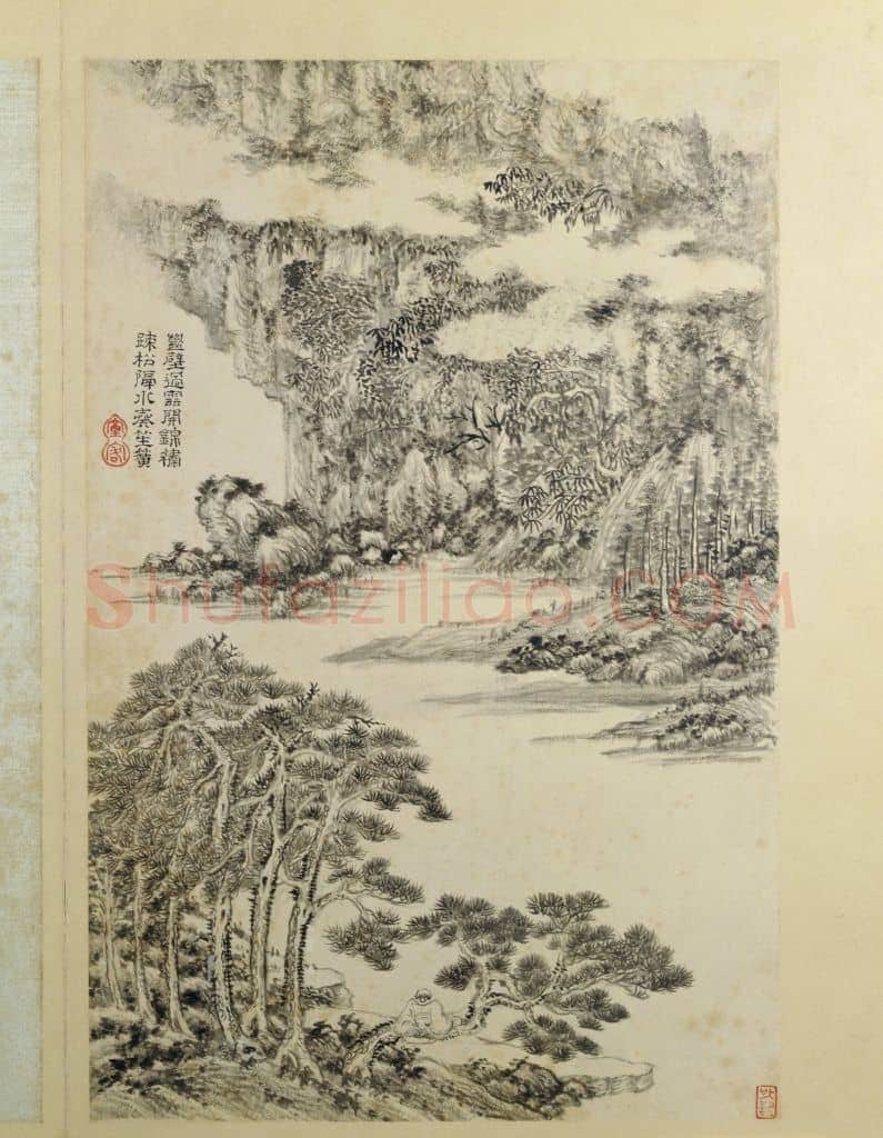 王时敏杜甫诗意图册 | 故宫绘画藏品