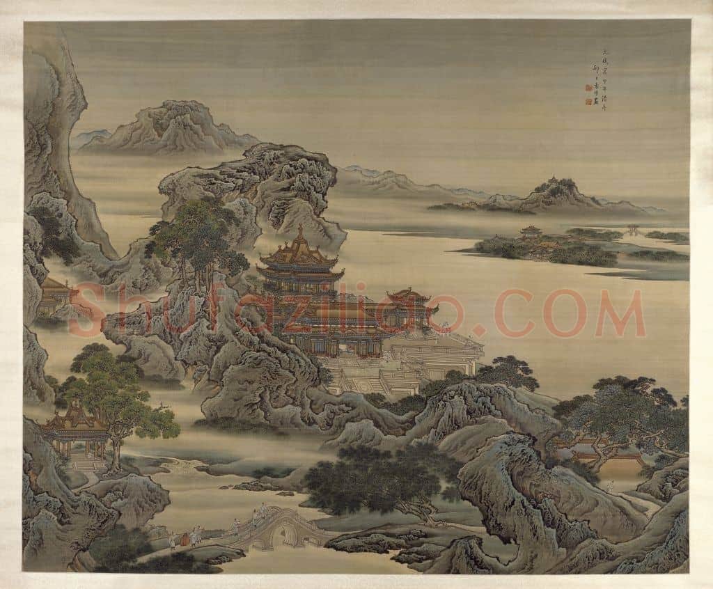 袁耀九成宫图轴 | 故宫绘画藏品