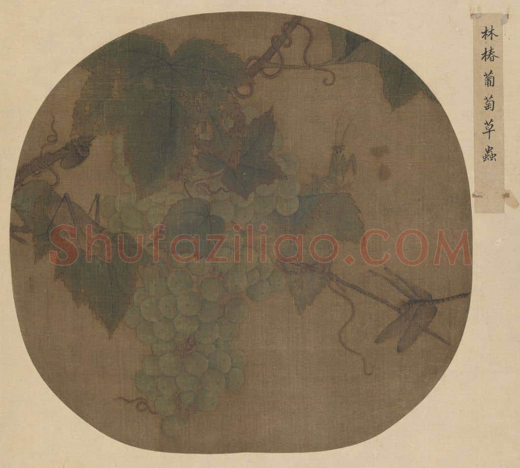 林椿葡萄草虫图页 | 故宫绘画藏品