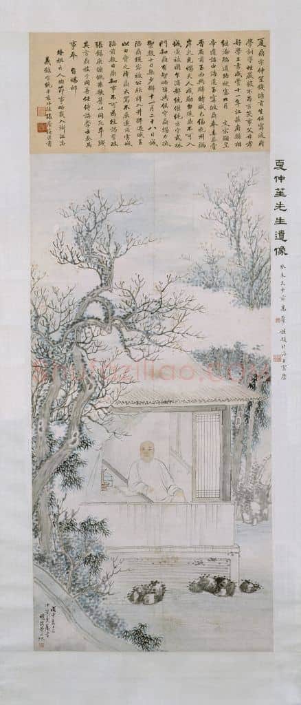 费丹旭夏仲笙像轴 | 故宫绘画藏品