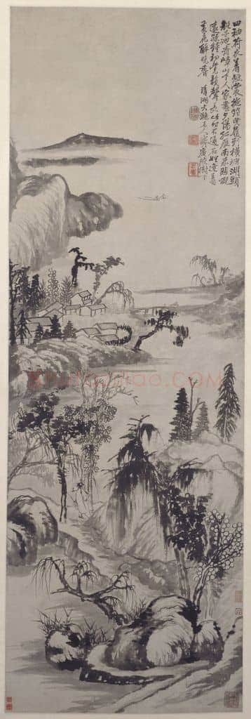 石涛横塘曳履图轴 | 故宫绘画藏品
