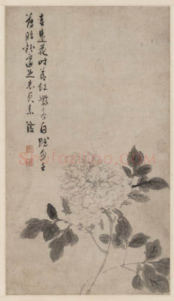 陈道复牡丹花卉图轴 | 故宫绘画藏品