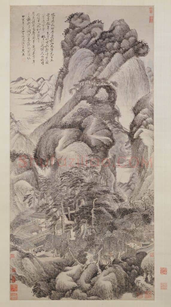 吴历松壑鸣琴图轴 | 故宫绘画藏品