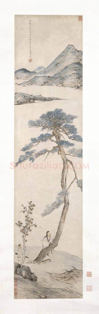 程嘉燧孤松高士图轴 | 故宫绘画藏品