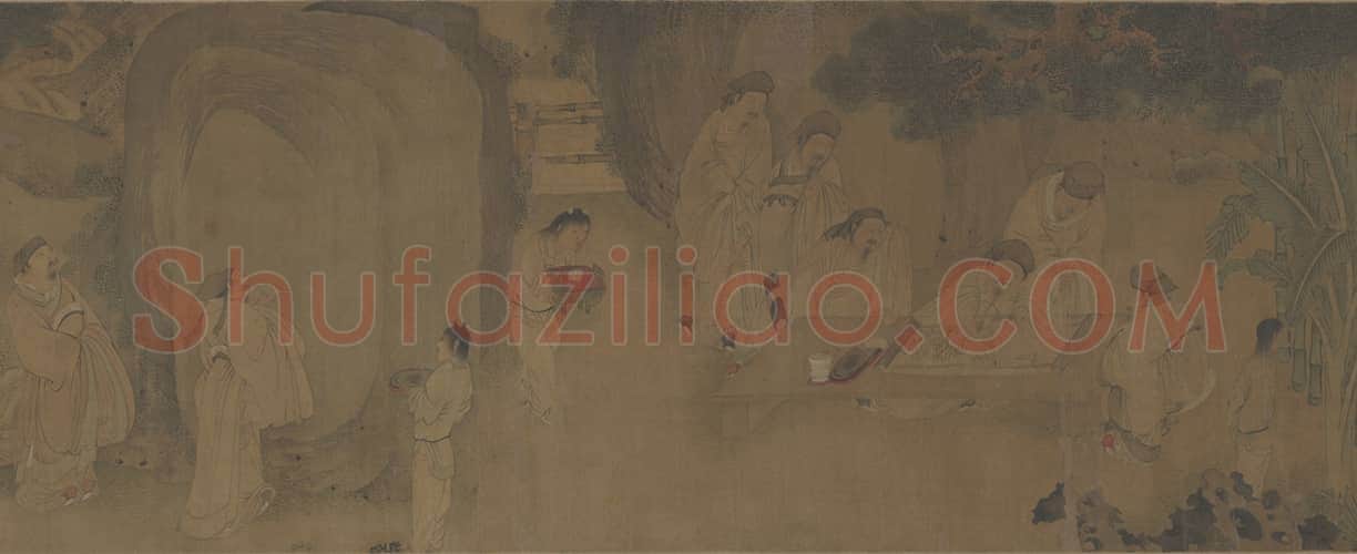 明人西园雅集图卷 | 故宫绘画藏品