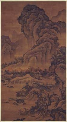 李在阔渚遥峰图轴 | 故宫绘画藏品