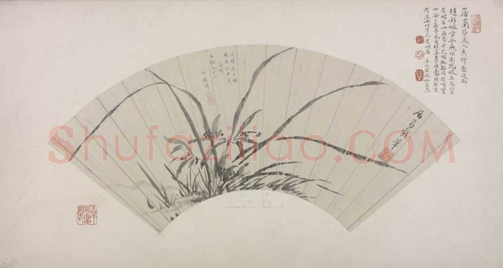 居节兰图扇页 | 故宫绘画藏品