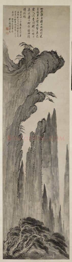 梅清莲花峰图轴 | 故宫绘画藏品