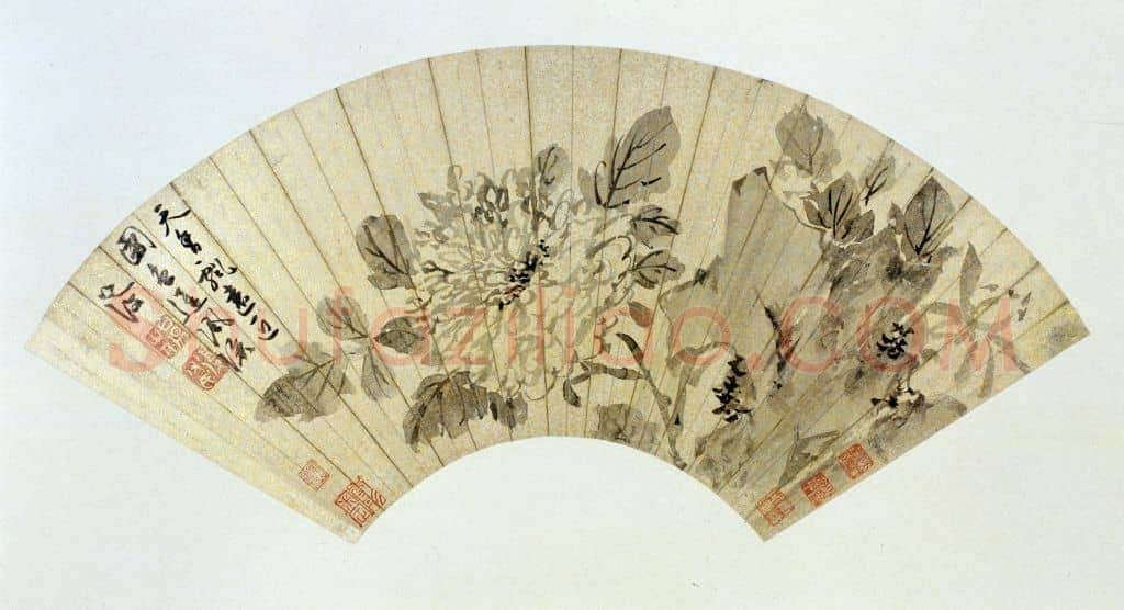 陈道复《天香图》扇页 | 故宫绘画藏品