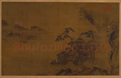 王谔江阁远眺图轴 | 故宫绘画藏品