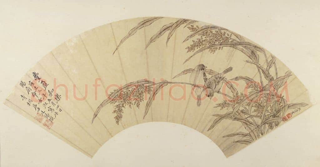 蒋淑丰盈和乐图扇页 | 故宫绘画藏品