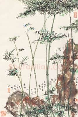 黄苗子竹石图 | 故宫绘画藏品