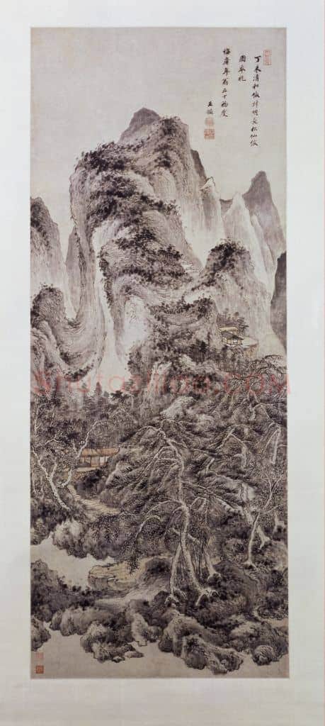 王鉴仿叔明长松仙馆图轴 | 故宫绘画藏品