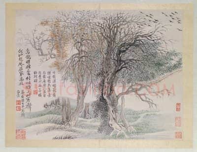 恽寿平山水花鸟图册 | 故宫绘画藏品