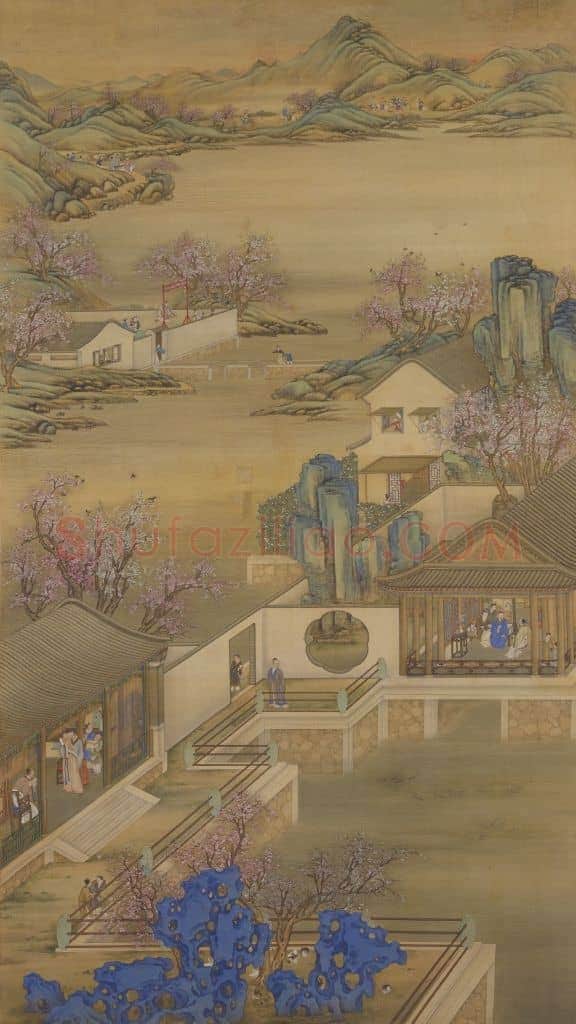雍正十二月行乐图轴 | 故宫绘画藏品