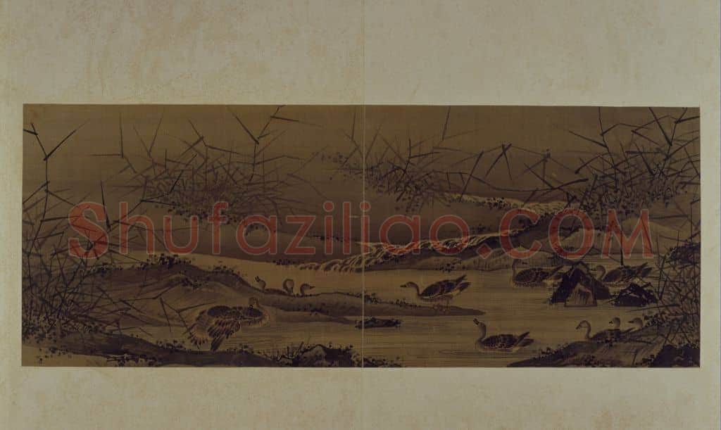 古琴曲《秋鸿》图谱册 | 故宫绘画藏品