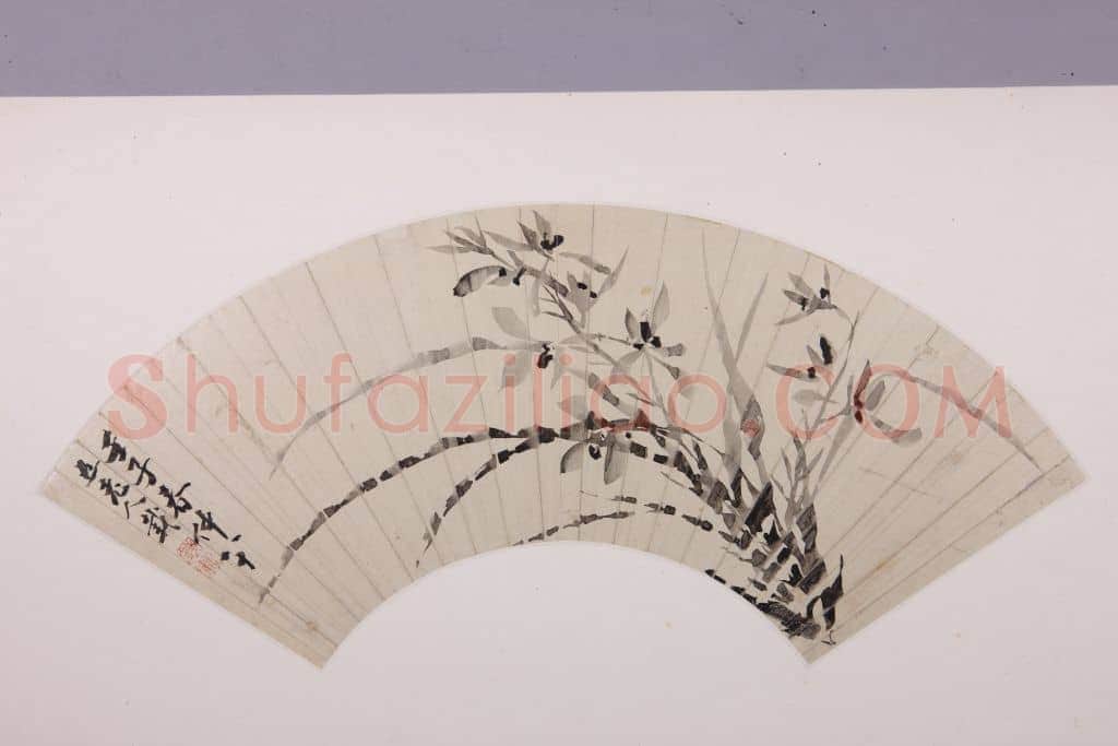 钱载兰花图扇页 | 故宫绘画藏品