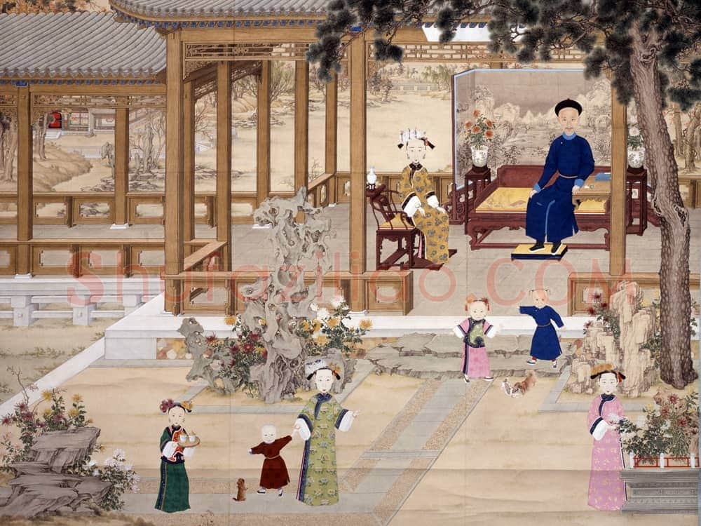 道光帝喜溢秋庭图轴 | 故宫绘画藏品