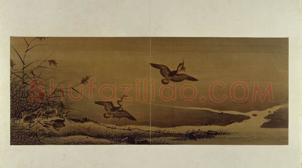 古琴曲《秋鸿》图谱册 | 故宫绘画藏品
